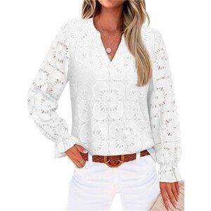 Lace Top with Built-In Lining | Sheer-Proof, Elegant, Versatile Blouse